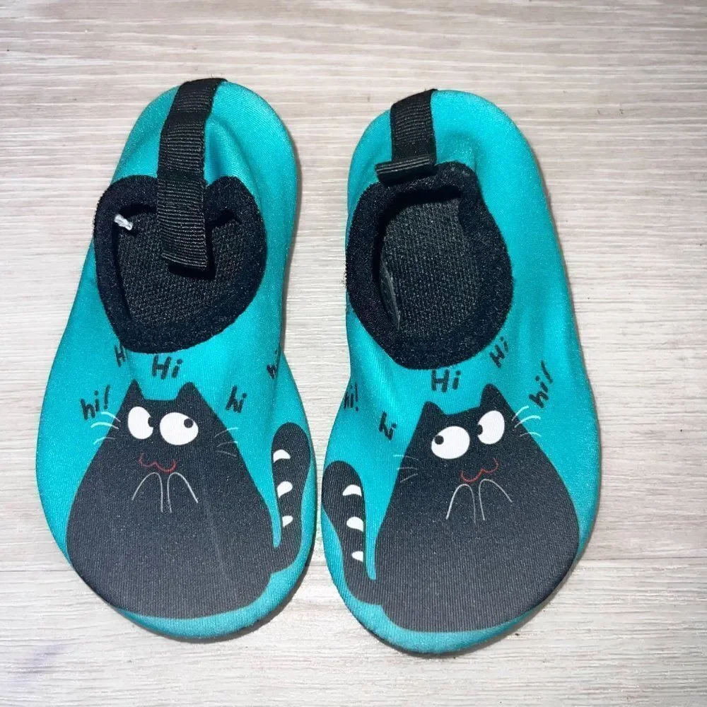 Hi Kitty Water Sports Shoes Aqua/Black Toddler 7-7.5‎